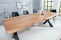 Eettafel Johannesburg X 240cm Acacia-hout 60mm - 1 - Thumbnail