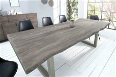 Eettafel Johannesburg 240cm grijs Acacia-hout