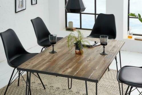 Eettafel Havanna 120cm bruin Acacia-hout - 0