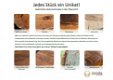 Eettafe lSahara 160cm Indian Rosewood grijs - 5 - Thumbnail