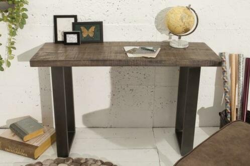 Wand-Tafel Nairobi 115cm grijs Mango-hout - 1