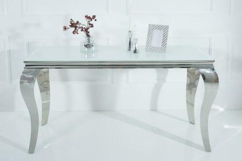 Wand-Tafel Aruba 140 cm wit zilver - 1