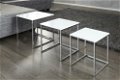 Salontafel Elementen set van 3 wit - 1 - Thumbnail