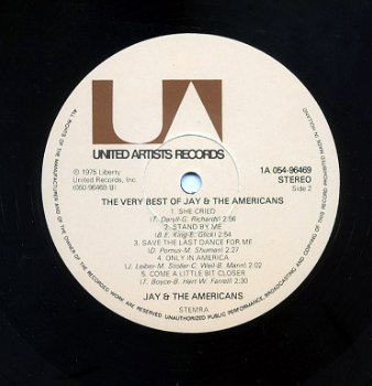 Jay & The Americans The Very Best Of 10 nrs LP 1975 - 3