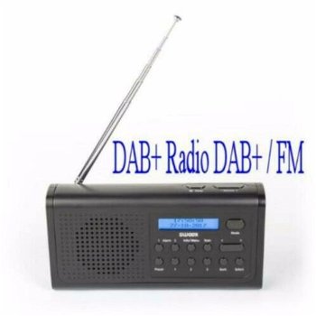 Draagbare DAB+ Radio DAB+ / FM 3 W Zwart - 0