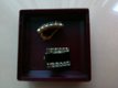 mooie elegante oorbellen clips zwart met goudkleurig - 2 - Thumbnail