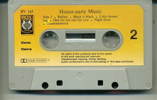 James Gold House Party Music 12 nrs cassette als NIEUW - 4