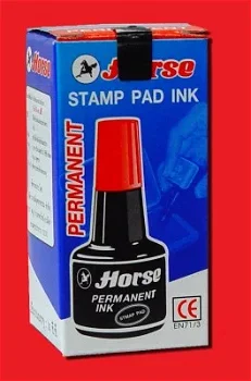 Horse permanent Stamp pad inkt Zwart - 0