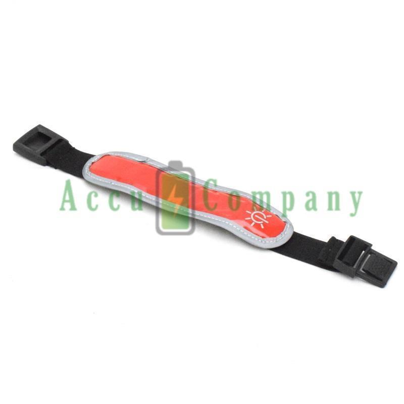 LED hardlooparmband met reflector en fiber licht - Afbeelding 2