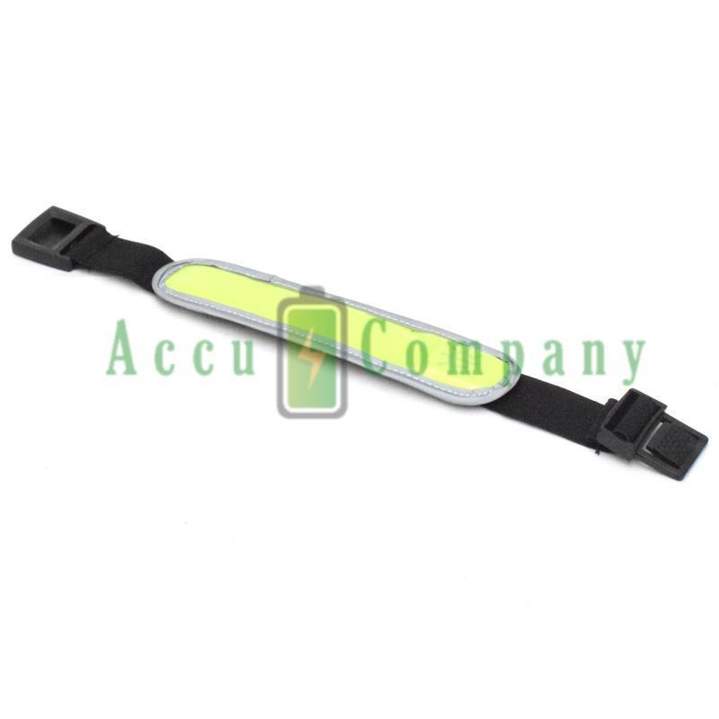 LED hardlooparmband met reflector en fiber licht - Afbeelding 3