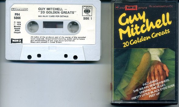 Guy Mitchell 20 Golden Greats cassette 1979 ZGAN - 0
