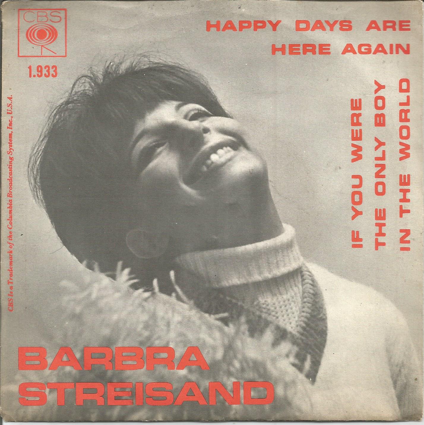 Barbra Streisand – Happy Days Are Here Again (1965) - nr. 1