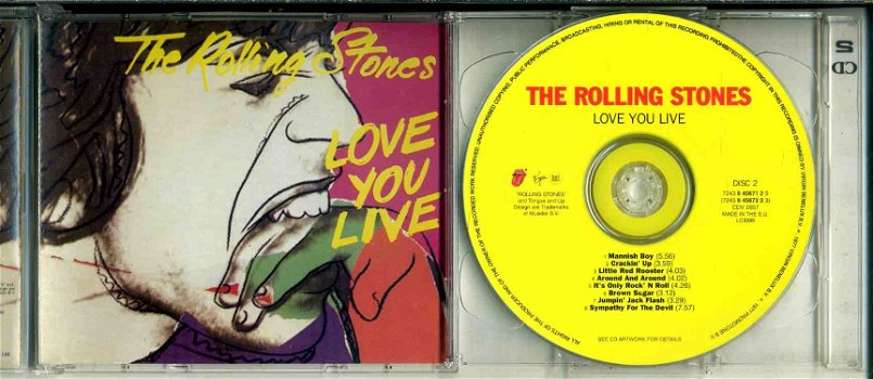 Rolling Stones Love You Live 18 nrs 2 cds 1998 ZGAN - 3