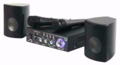 Karaoke-Star 2 Versterker 2x20Watt, 2 Boxen, 1 Micro (7009-B - 0