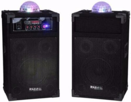 Karaoke speakers USB en SD met Astro Licht Effect (2073-B) - 0