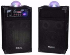 Karaoke speakers USB en SD met Astro Licht Effect (2073-B)