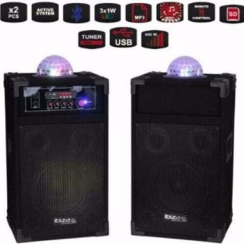 Karaoke speakers USB en SD met Astro Licht Effect (2073-B) - 3