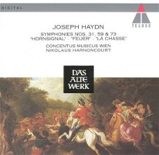 Nikolaus Harnoncourt  -  Joseph Haydn -   ‎– Symphonies Nos. 31, 59 & 73  (CD)  Nieuw  