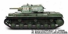 RC tank Russische KV-1 6mm 1:16 met rook en geluid nieuw!!
