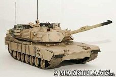 RC tank Abrams Hobby Engine M1A2 desert 1:16 shooting!!