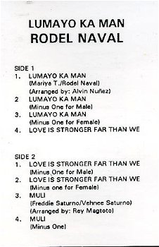Rodel Naval Lumayo Ka Man 8 nrs cassette 1991 ZGAN - 2