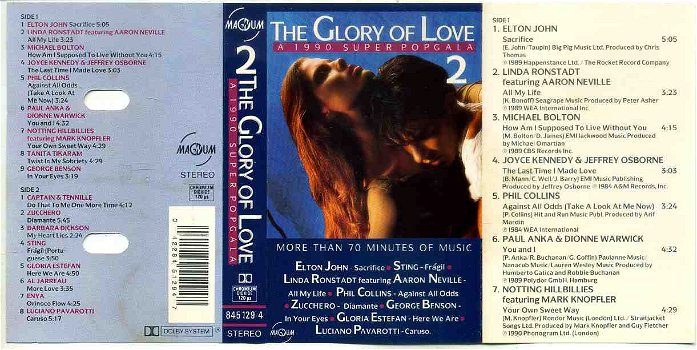 The Glory Of Love A 1990 Super Popgala 32 nrs 2 cassettes - 3