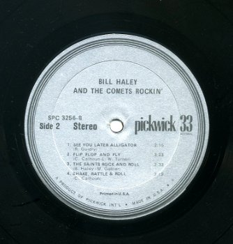 Bill Haley And The Comets Rockin' 9 nrs LP 1971 ZGAN - 3