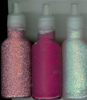 Glitter Glue Set - 3 x Pink assorti 12192-9205 - 0