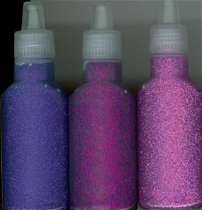 Glitter Glue Set - 3 x Purple assorti 12192-9207