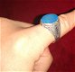 Handgesmeden Zilveren Ring met Kwarts uit Iran - 1 - Thumbnail