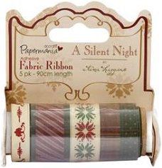 Fabric Ribbon adhesive A Silent Night 5Pk. PMA3701900