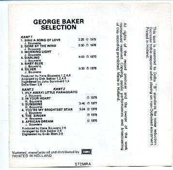 George Baker Selection George Baker Selection 12 nrs ZGAN - 2