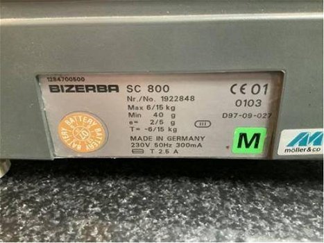Bizerba SC 800 Weegschaal met schaal - 3