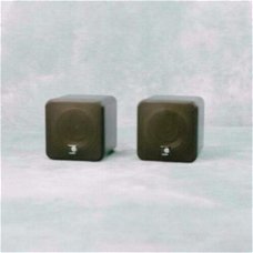 4 Inch dual cone mini luidsprekerbox Zwart (B406AKJO)
