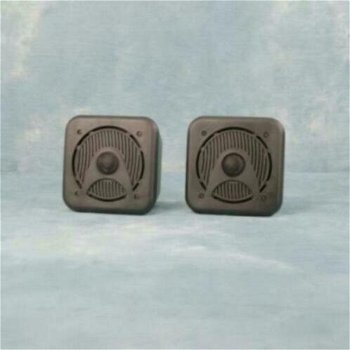 Compacte 2-weg Mini Box Luidsprekers 80 Watt zwart (B420BKJO - 0