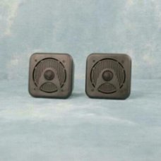 Compacte 2-weg Mini Box Luidsprekers 80 Watt zwart (B420BKJO