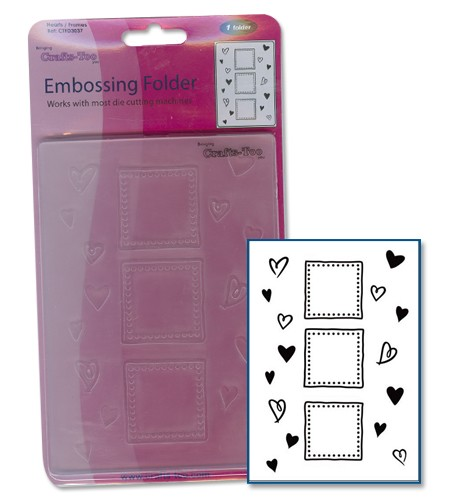 Embossing folder Hearts/Frame 3037