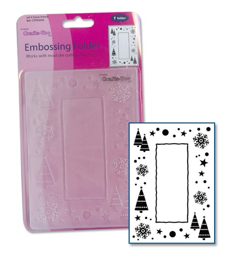 Embossing folder Let it Snow Frame 3036 - 0