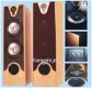 Speakers 2 x 180 Watt beuken houten kast op Spikes (017D) - 0 - Thumbnail