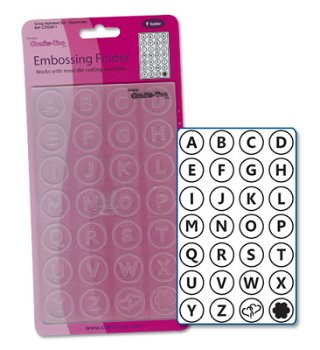 Embossing folder Alfabet/Scrap Alphabet Set - Uppercase 3011 - 0