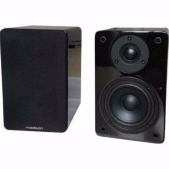 Boekenplank speaker set 2 x 60 Watt Piano lak (3076-B) - 0