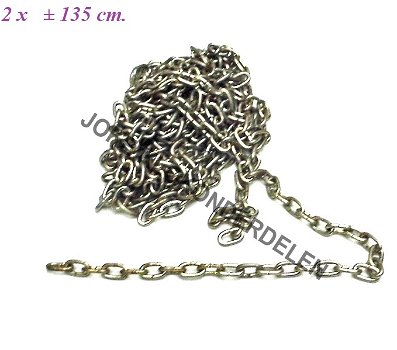 = 2 Klok ketting = gebruikt =43864 - 0