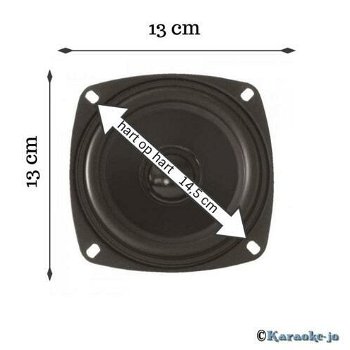 Dynavox 4 Ohm basluidspreker 13 cm 50 Watt - 0