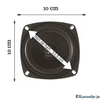 Dynavox 4 Ohm basluidspreker 10 cm 30 Watt - 0