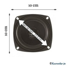 Dynavox 4 Ohm basluidspreker 10 cm 30 Watt