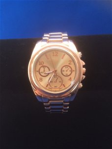 Rose gold horloge 