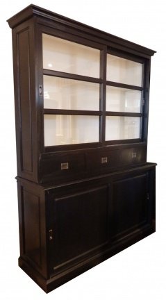 Buffetkast Sittard zwart 160 x 50/40 x 220cm - nr. 1