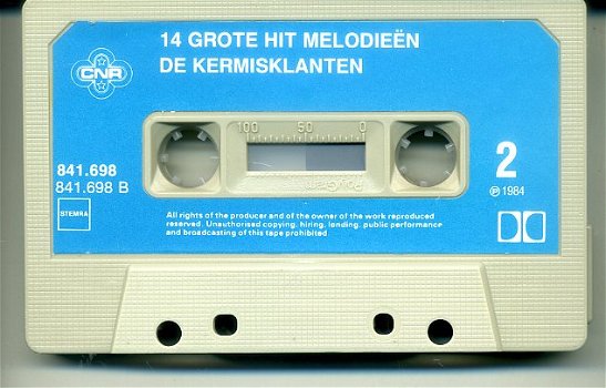 De Kermisklanten 14 Grote Hitmelodieën cassette 1984 ZGAN - 4