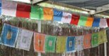Kleurrijke Tibetaans Boeddhistische gebedsvlaggenlijn - 3 - Thumbnail