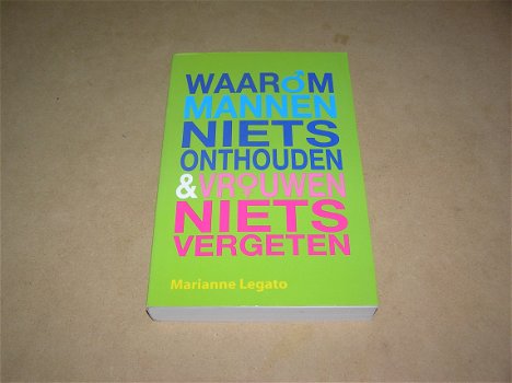 Waarom Mannen Niets Onthouden En Vrouwen Niets Vergeten - 0